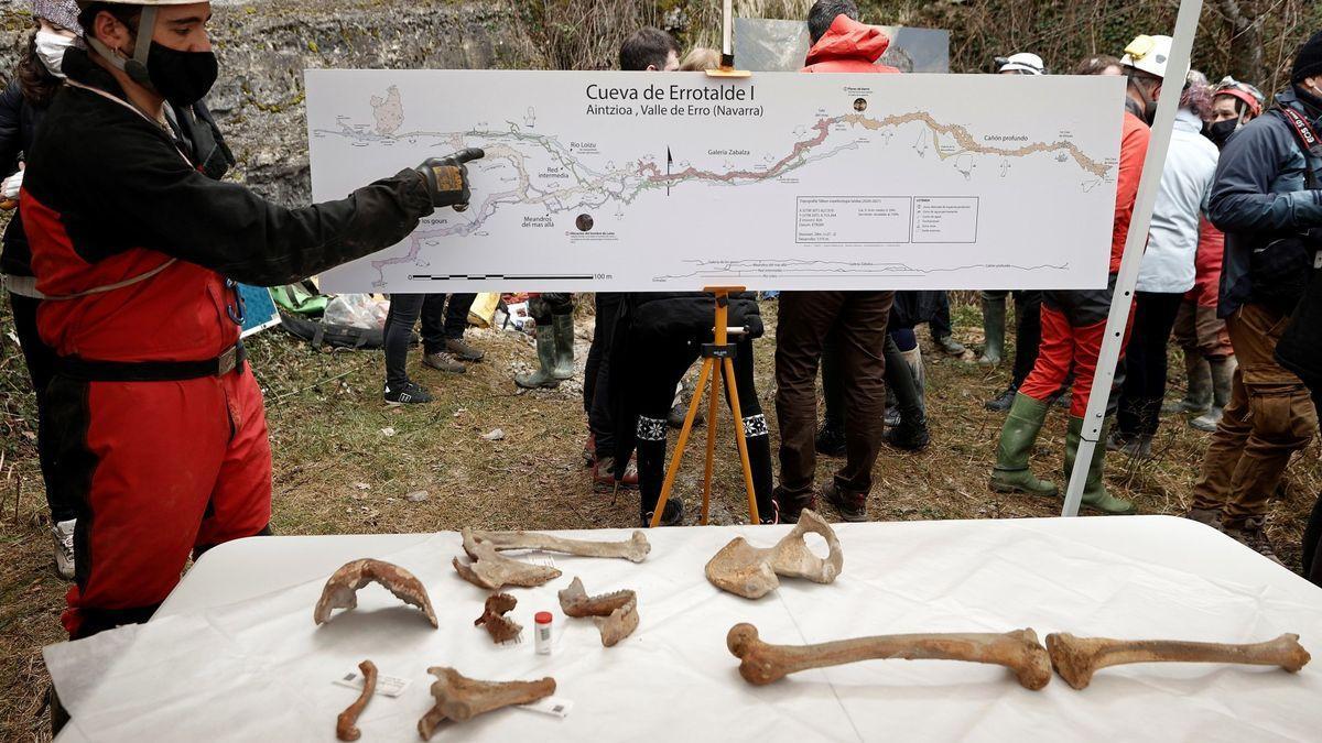 El hombre de Loizu, el &quot;hallazgo excepcional&quot; de un esqueleto prehistórico de 11.700 años en Navarra