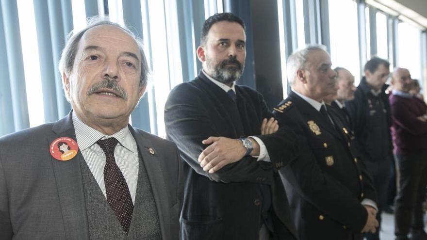 Wenceslao López y Ricardo Fernández durante la celebración de San Juan de Dios.