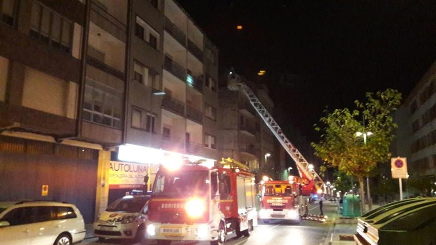 Los Bomberos, en plena evacuación