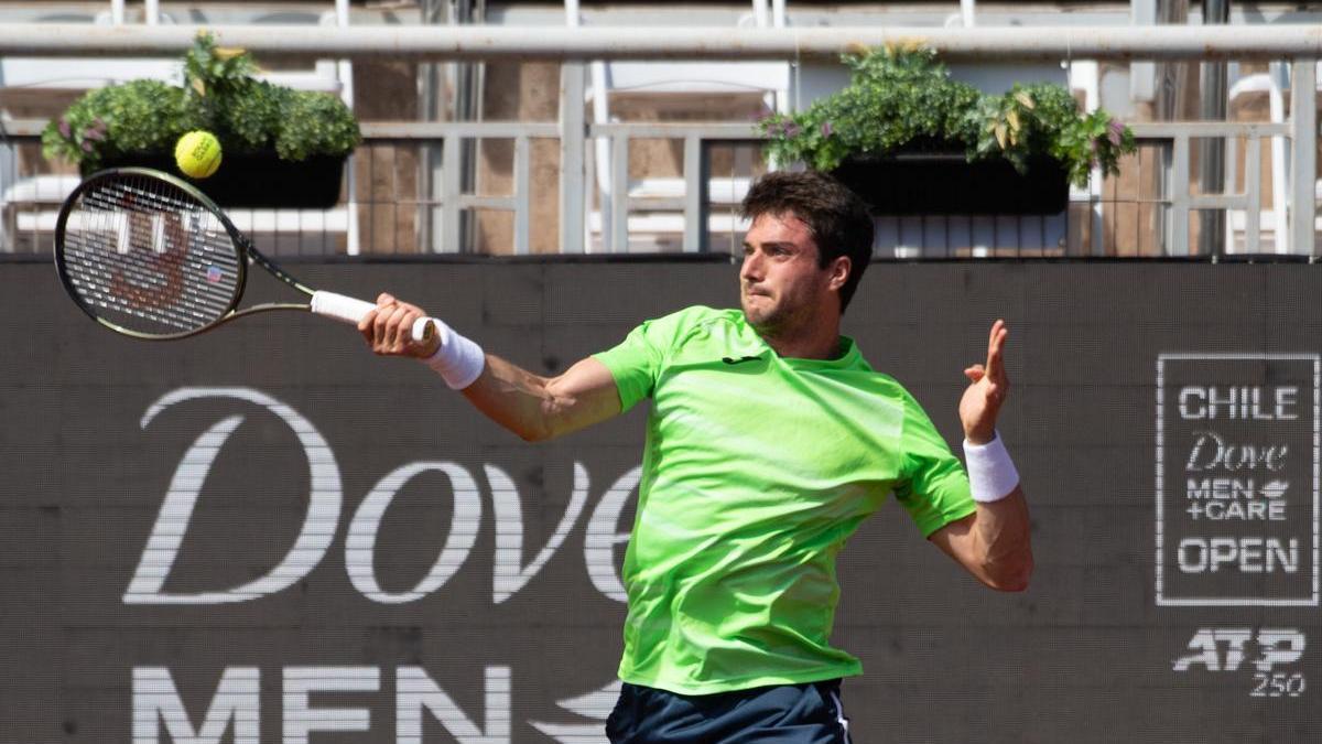 Pedro Martínez Portero, en el ATP Tour 250 de Santiago de Chile