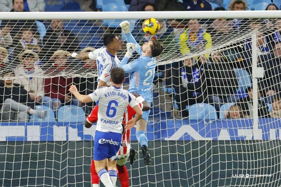 Así fue el partido entre el Sporting y el Zaragoza