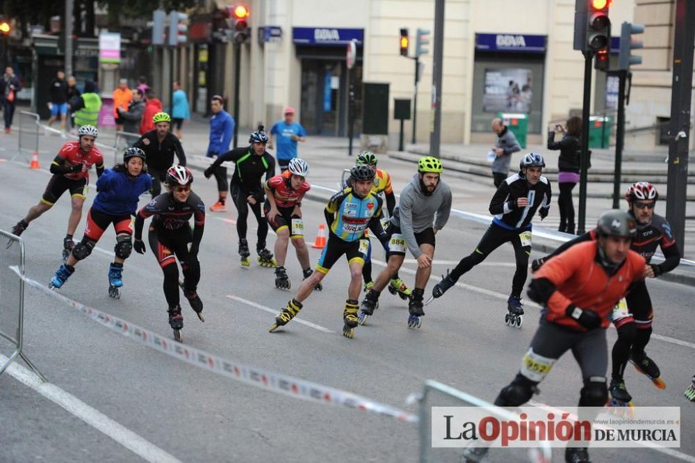 Murcia Maratón. Salida patinadores