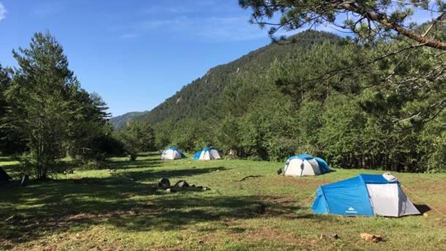 Zona d&#039;acampada al Berguedà aquest estiu