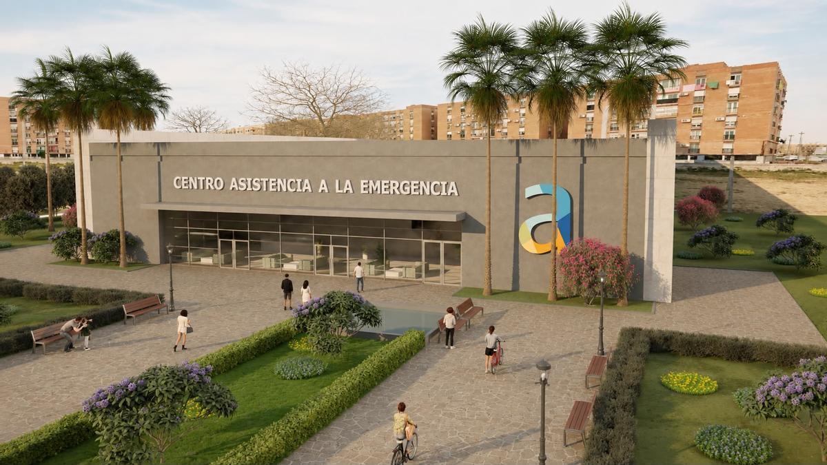 Figuración para el Centro de Asistencia a la Emergencia de Alfafar.
