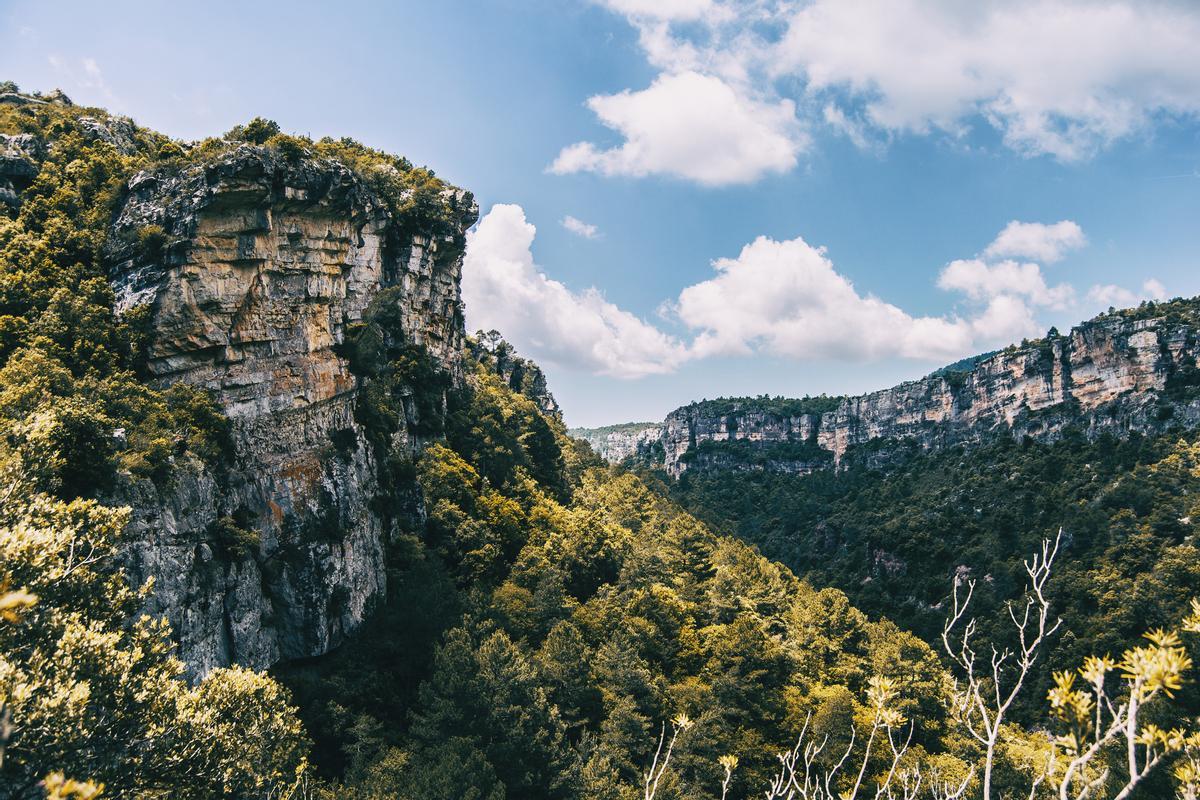 Paisaje de las montañas de Prades
