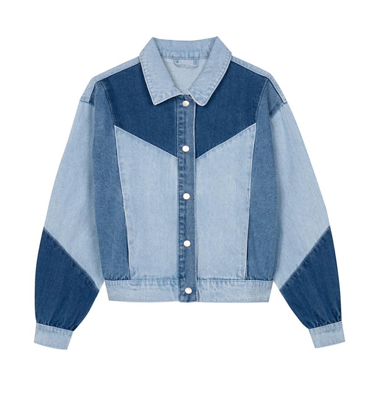 Cazadora 'patchwork' de Bershka (Precio: 35,99 euros)
