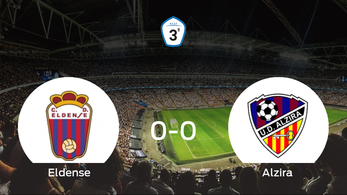 El Eldense y el Alzira empatan sin goles en el Municipal Nuevo Pepico Amat (0-0)