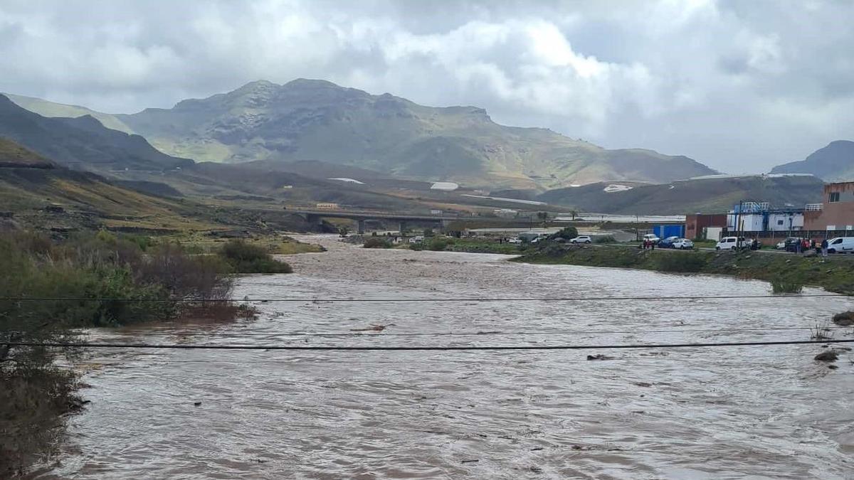 La Aldea de San Nicolás intensifica la vigilancia del Barranco de La Aldea ante los efectos de la borrasca Therese