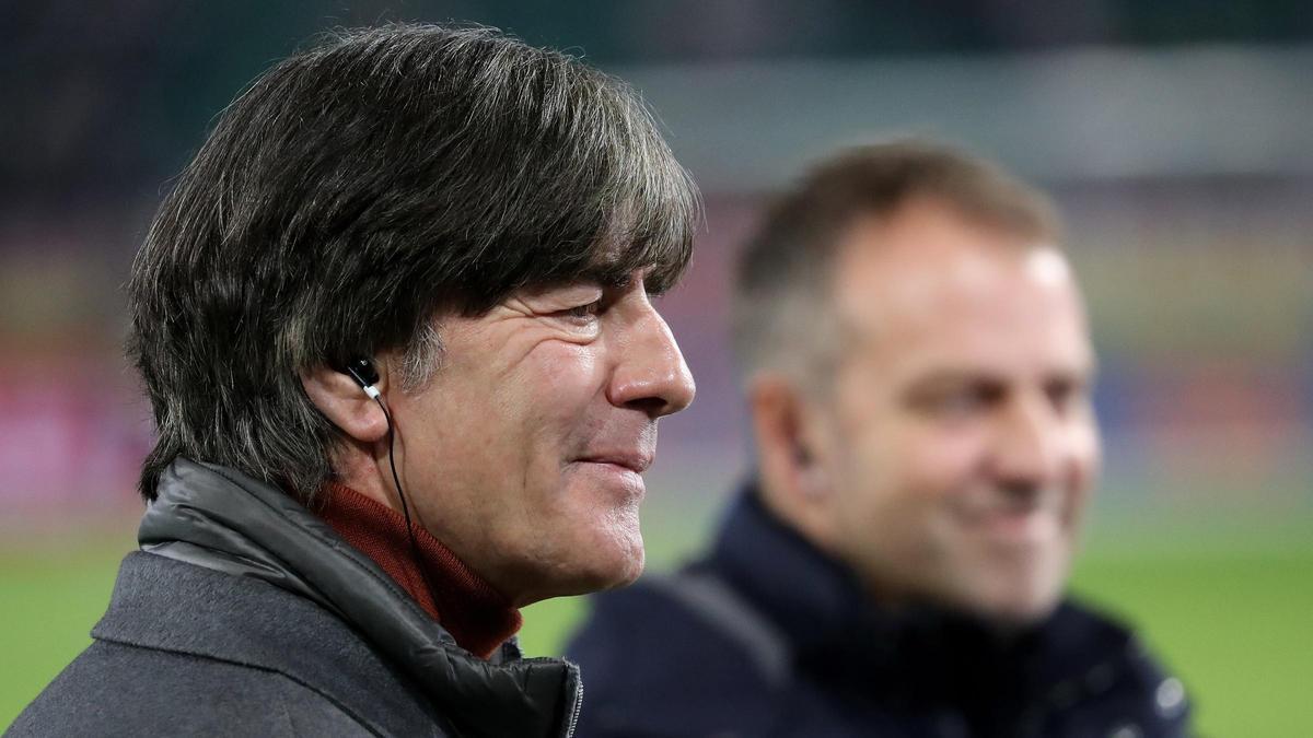 Joachim Löw y Hansi Flick, durante el Mundial de Catar-2022.