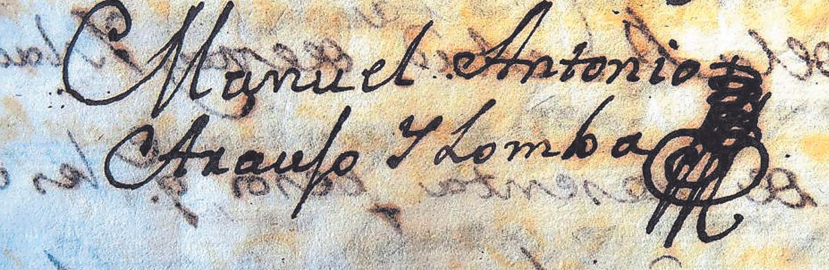 Firma de Manuel Araújo.