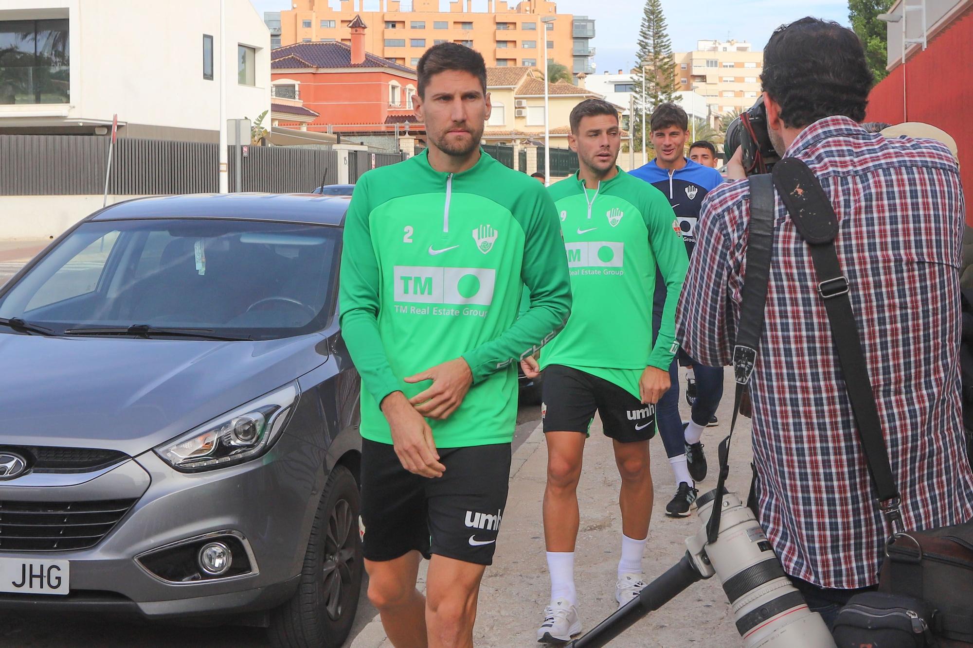 Primer entrenamiento de Machín como entrenador del Elche CF