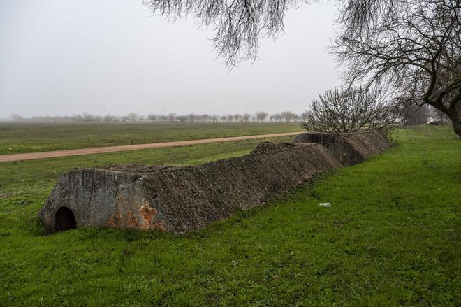 FOTOGALERÍA | Restos de los refugios antiaéreos de Cáceres junto al recinto ferial