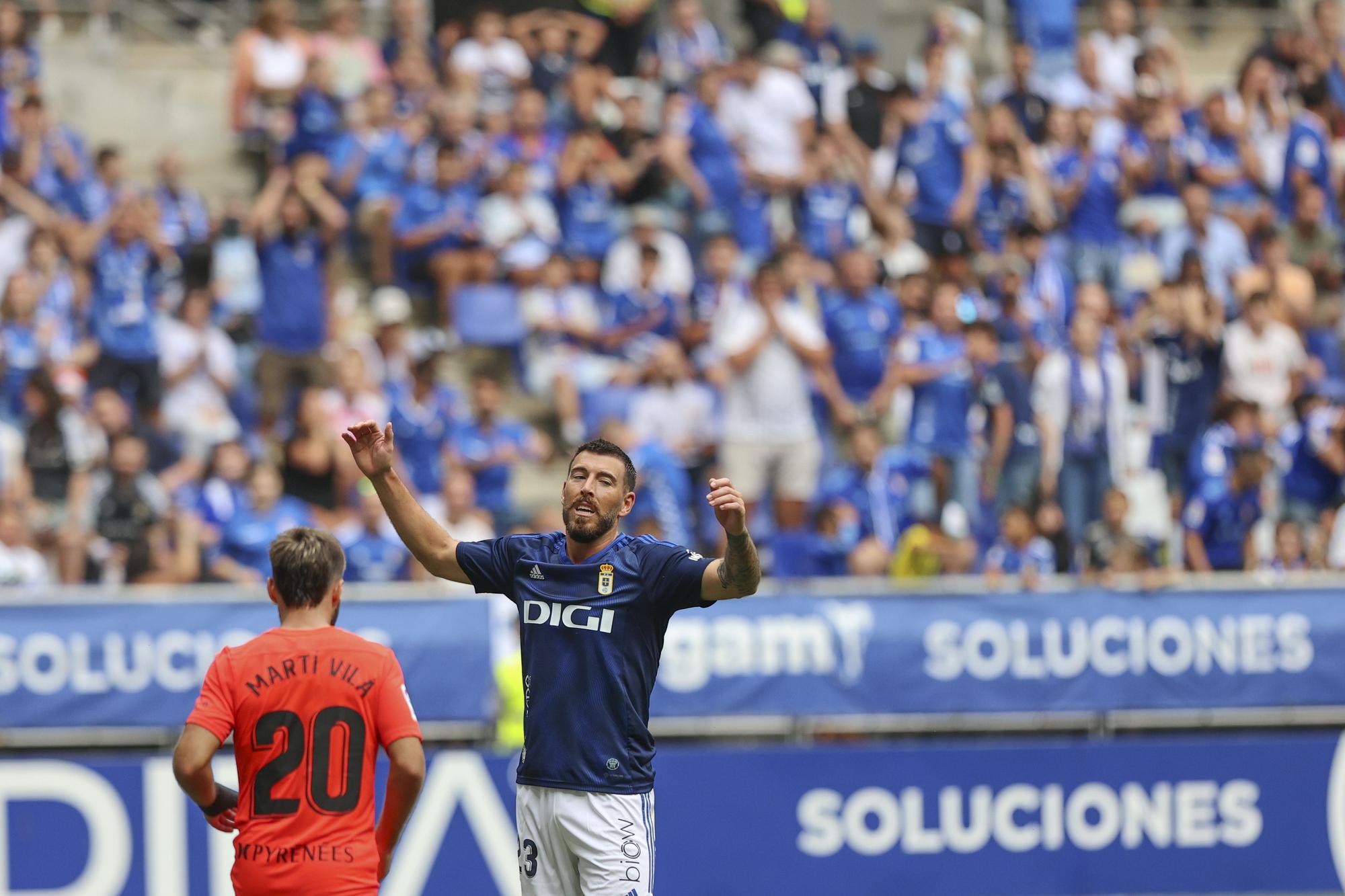 En imágenes: El Oviedo se estrena perdiendo por 0-1 contra el Andorra