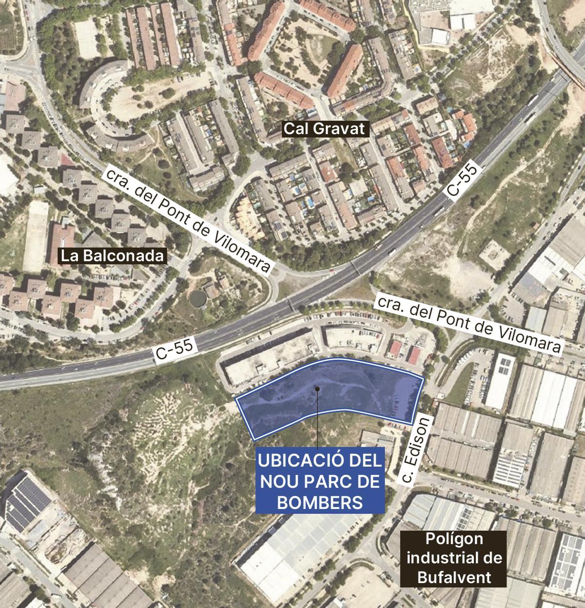 El nou parc s'ubicarà al carrer Edison número 8 de Manresa, a Bufalvent