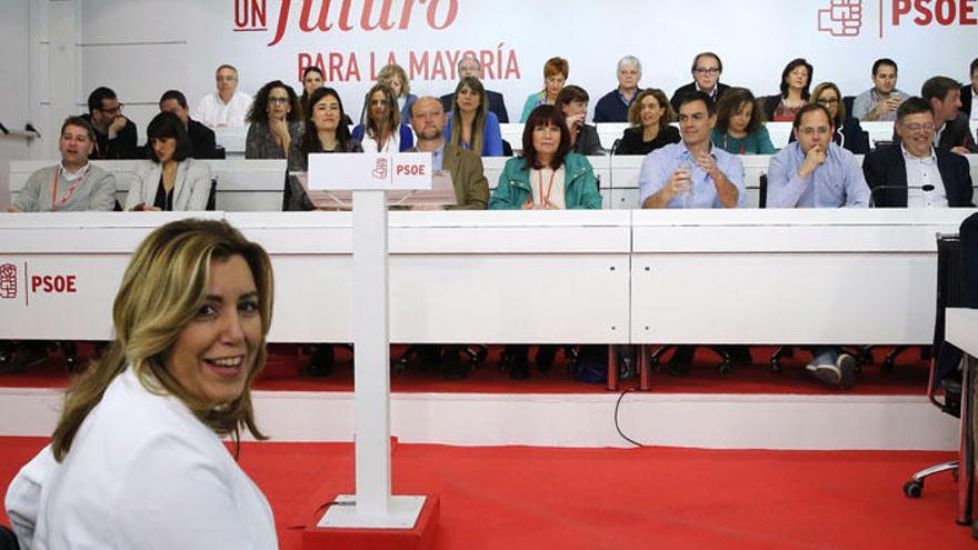 Susana Díaz, en el Comité Federal del PSOE en Madrid.