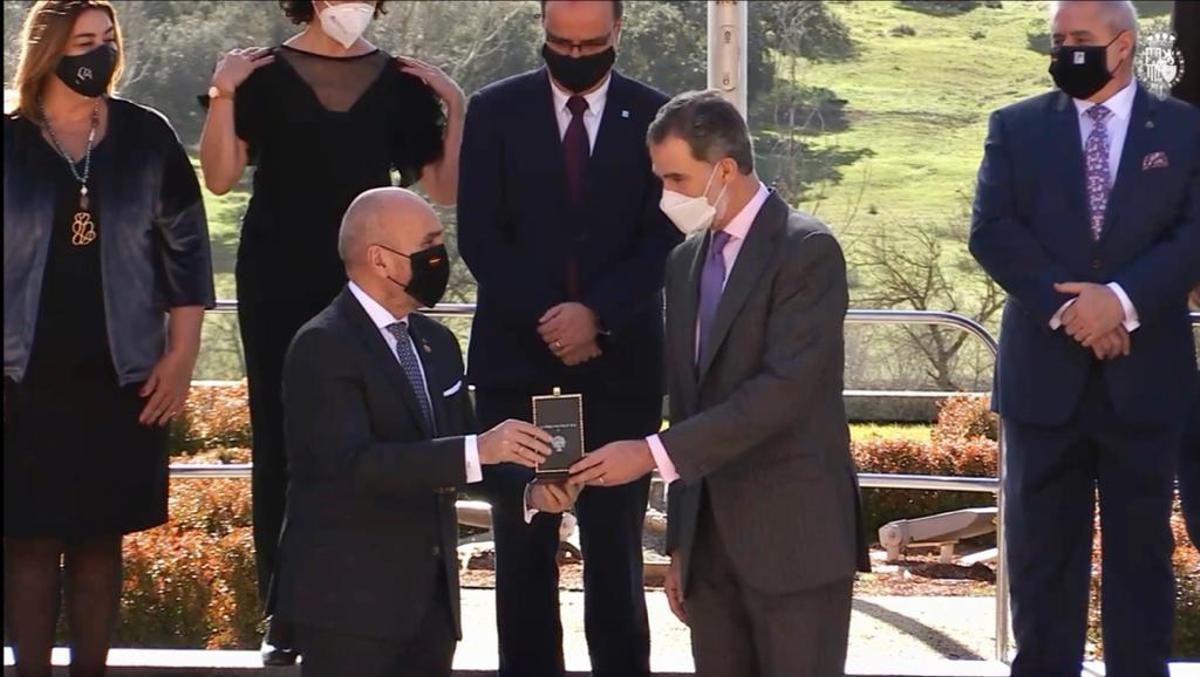 Entrega de medalla por el Rey Felipe VI