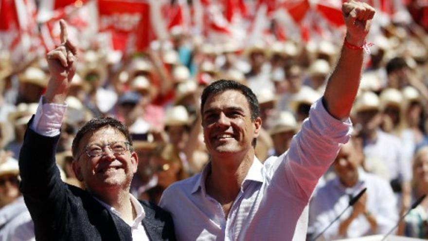 Acto electoral de Pedro Sánchez en Valencia
