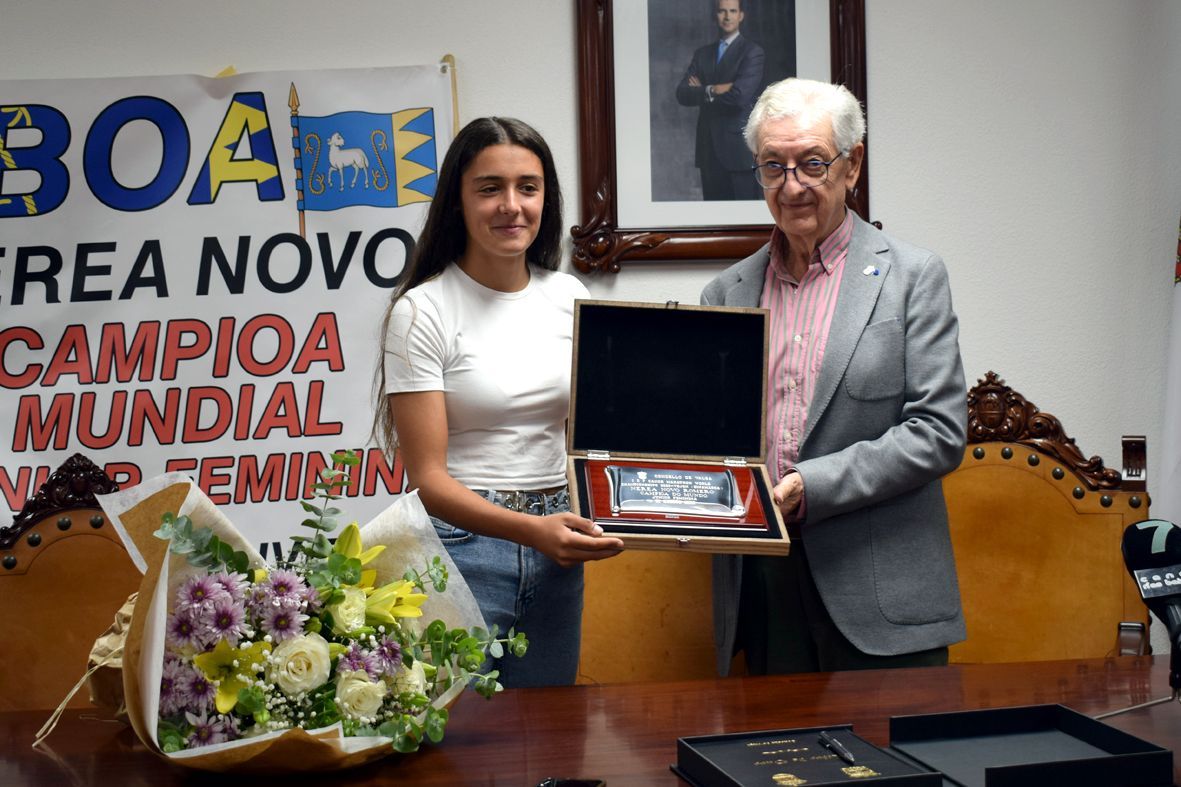 El homenaje tributado a Nerea Novo en Valga.