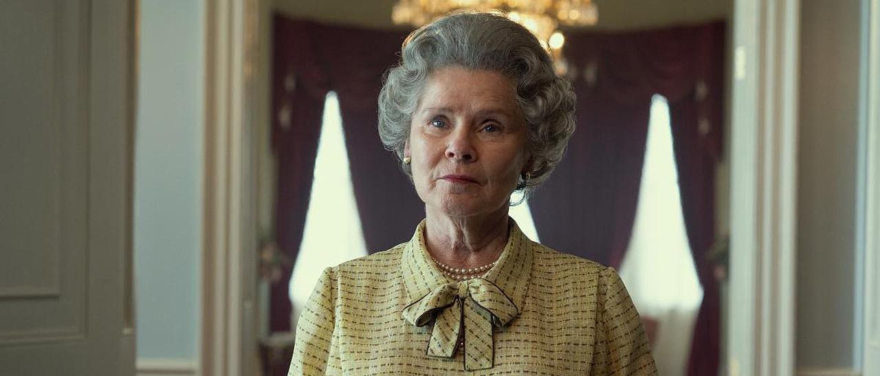 Imelda Staunton, como Isabel II en &#039;The Crown 5&#039;.