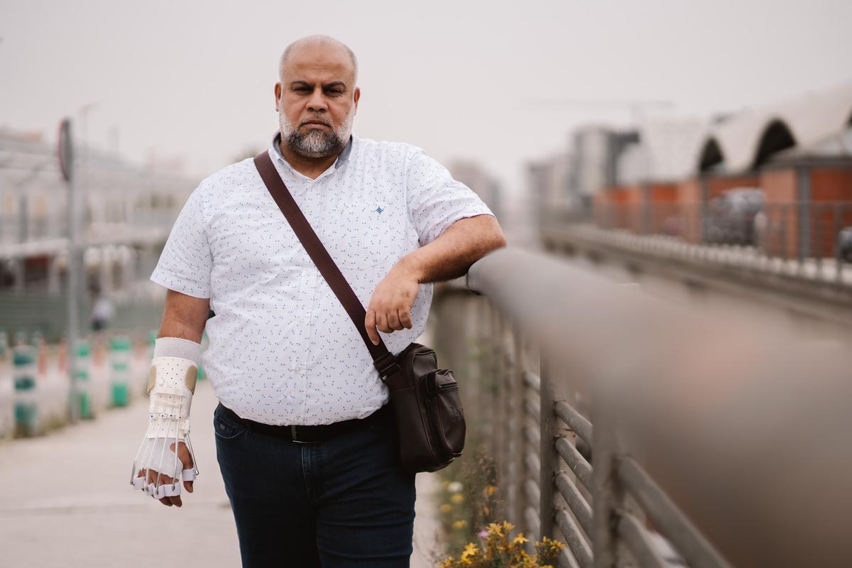 07.05.2024. MADRID. Wael Al-Dahdouh, periodista palestino, en Madrid. Foto: Alba Vigaray