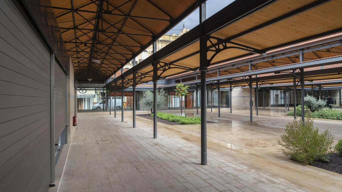 Aspecto del mercado del Grao tras la remodelación