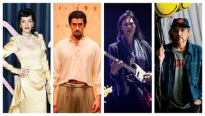 De izquierda a derecha, Lily Allen, Bad Bunny, Laetitia Sadier (de Stereolab) y Jeff Tweedy