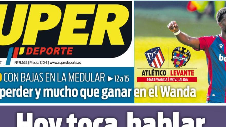 La portada de SUPER del sábado