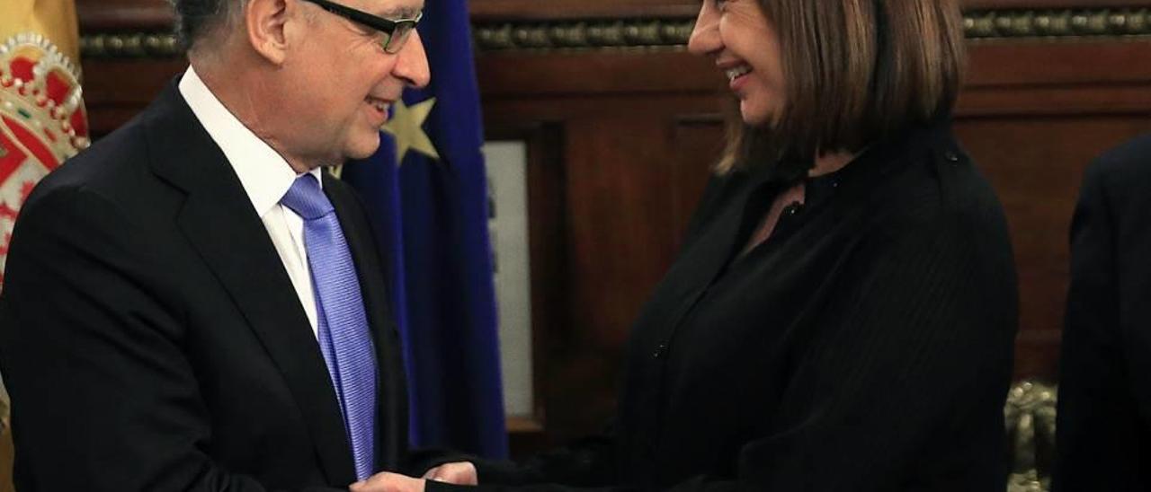 El ministro Montoro y la presidenta Armengol pactaron en diciembre más recursos para Balears.