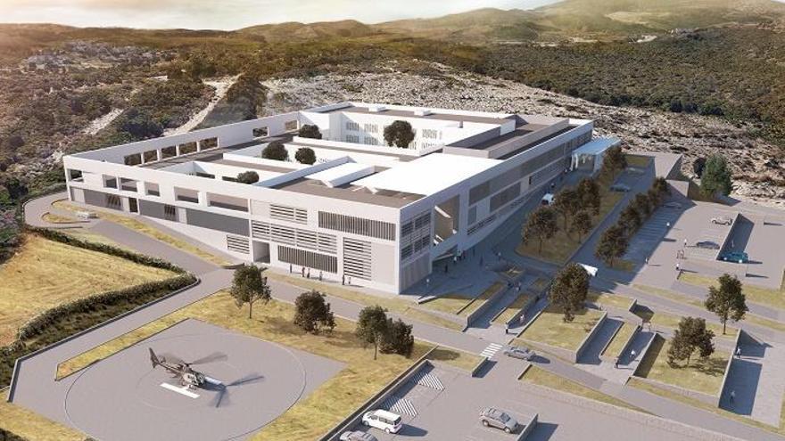 Infografía del futuro hospital de Estepona.