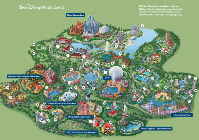 Mapa Disneyland