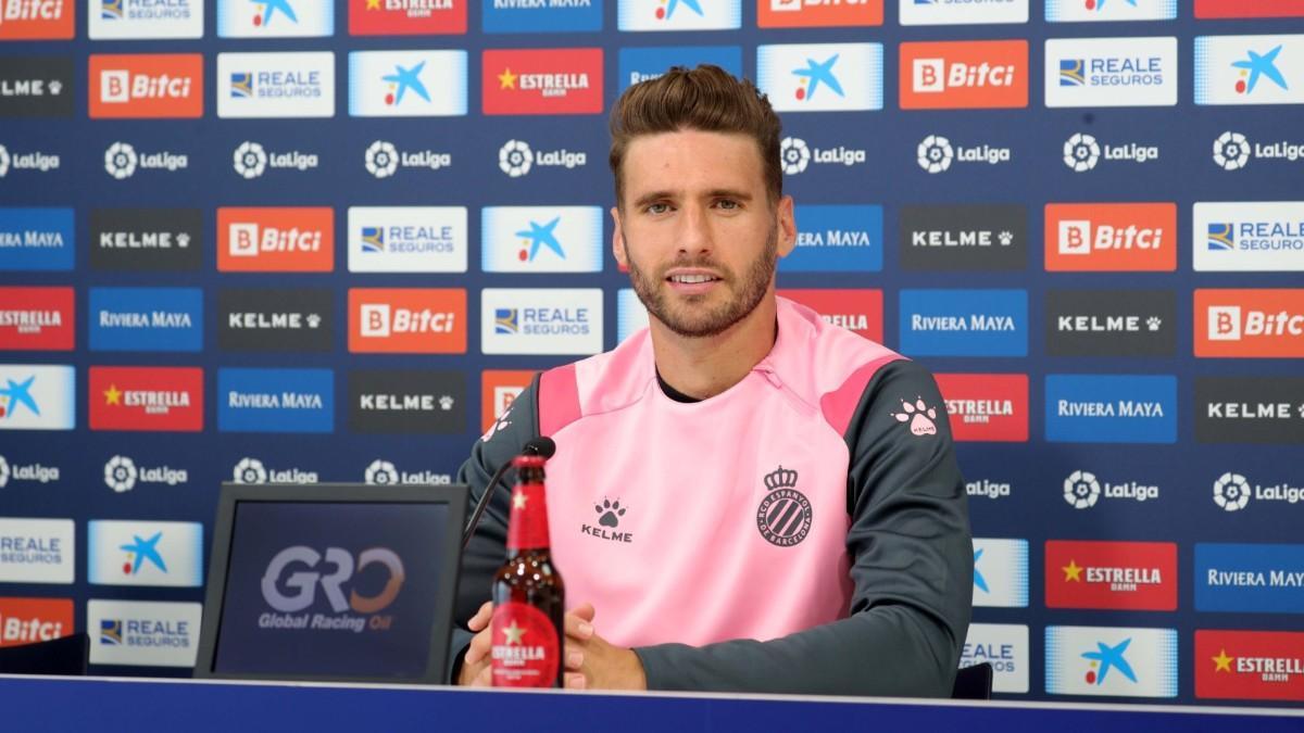 Sergi Gómez en rueda de prensa