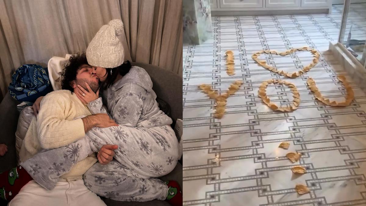 La cremosa sorpresa de Benny Blanco a Selena Gómez por San Valentín: un camino de nachos y una bañera llena de queso
