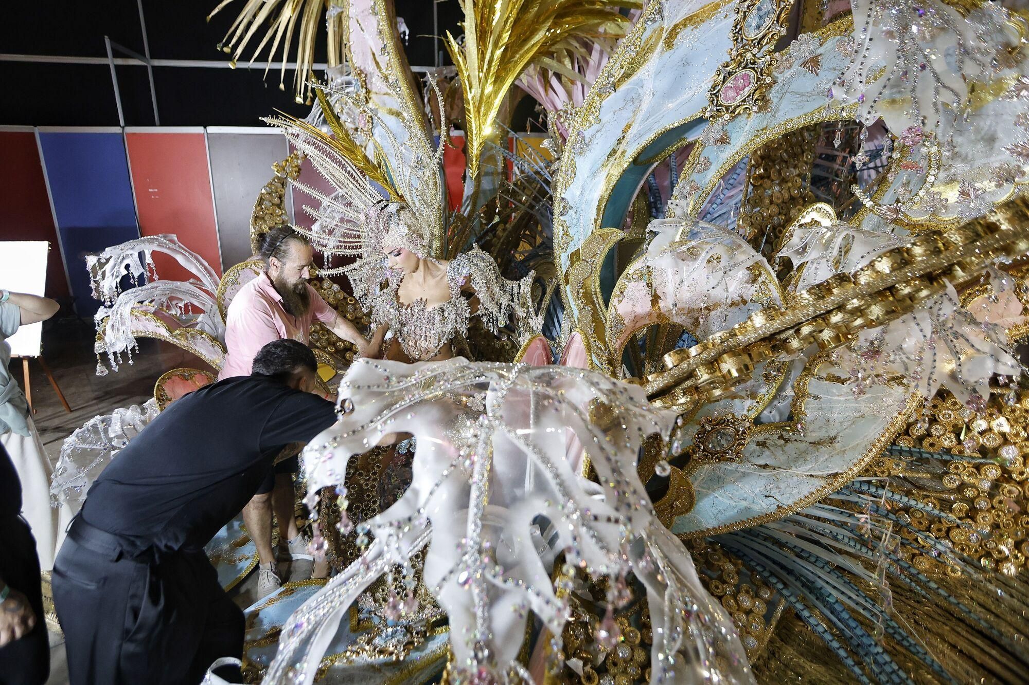 Backstage de la Gala de la Reina de Santa Cruz de Tenerife
