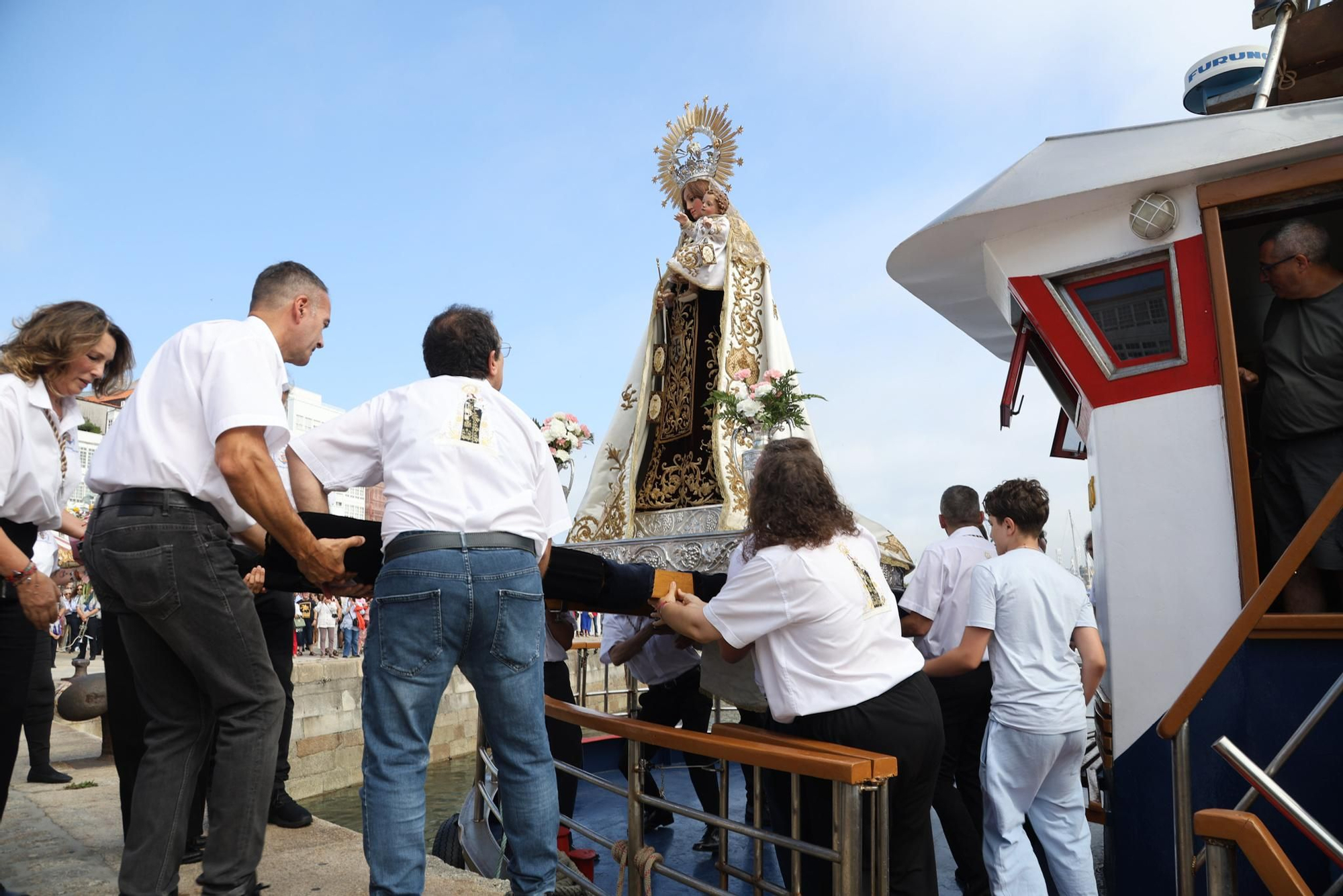 Procesión de la Virgen del Carmen en A Coruña