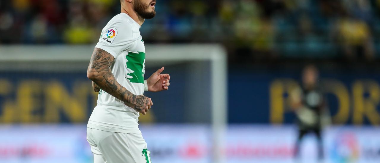 Josan, durante el partido frente al Villarreal