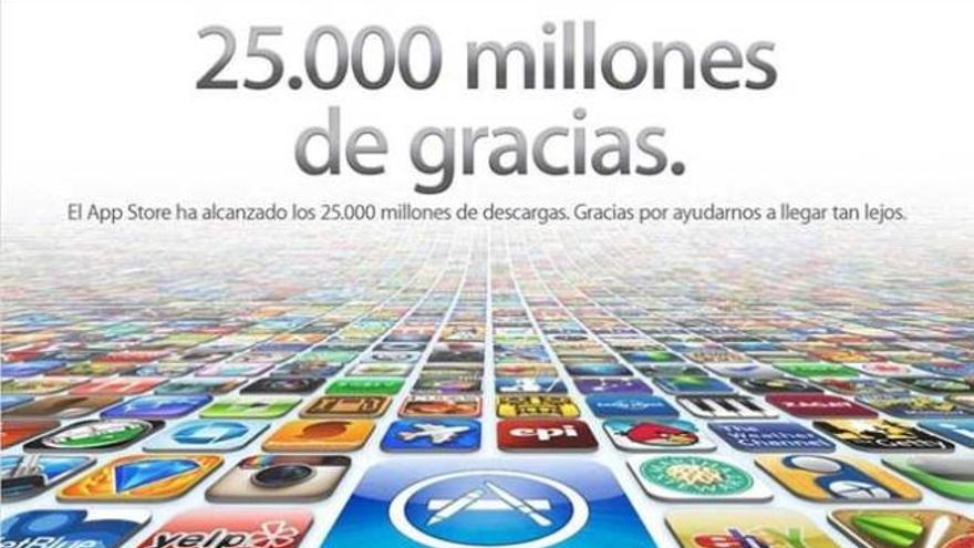 La App Store de Apple llega a los 25.000 millones de descargas