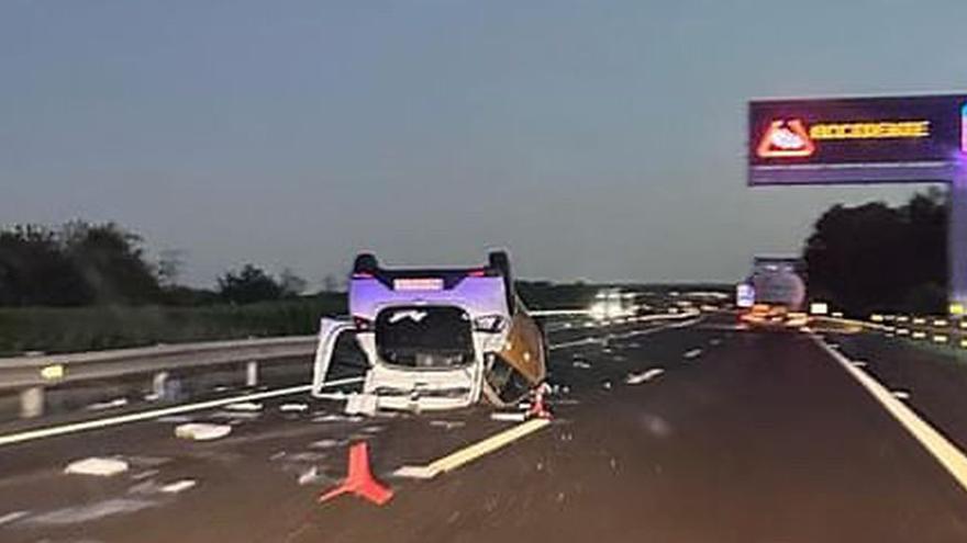 Accidente en la AP-7 en Castellón