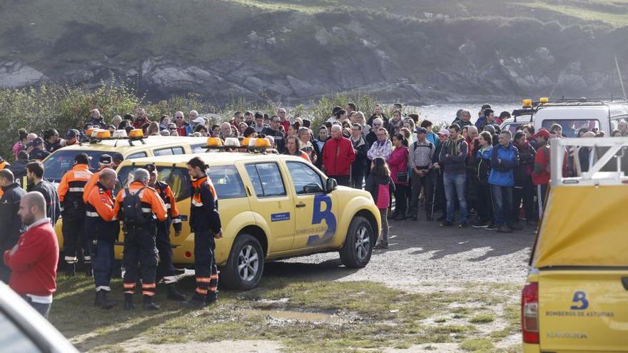 Los voluntarios que buscan hoy a la desaparecida Concepción Barbeira.