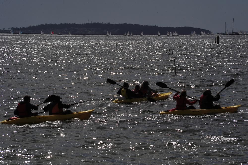 A Cortegada, en kayak