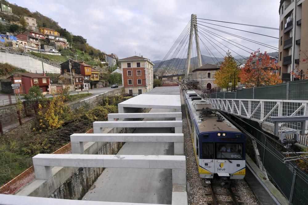 Las obras del soterramiento de Langreo.