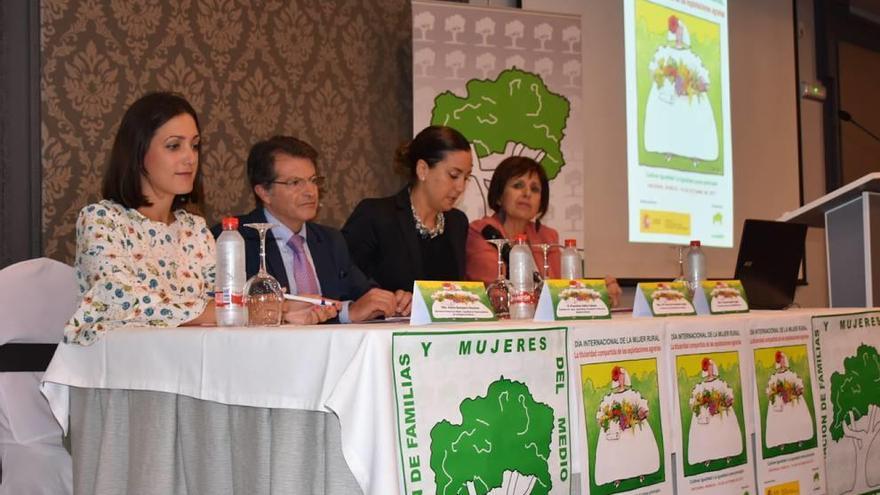 Barquero, Jódar, Fernández e Inglés, ayer durante la presentación de las jornadas.