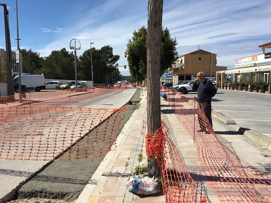 Obras en cala de Bou.