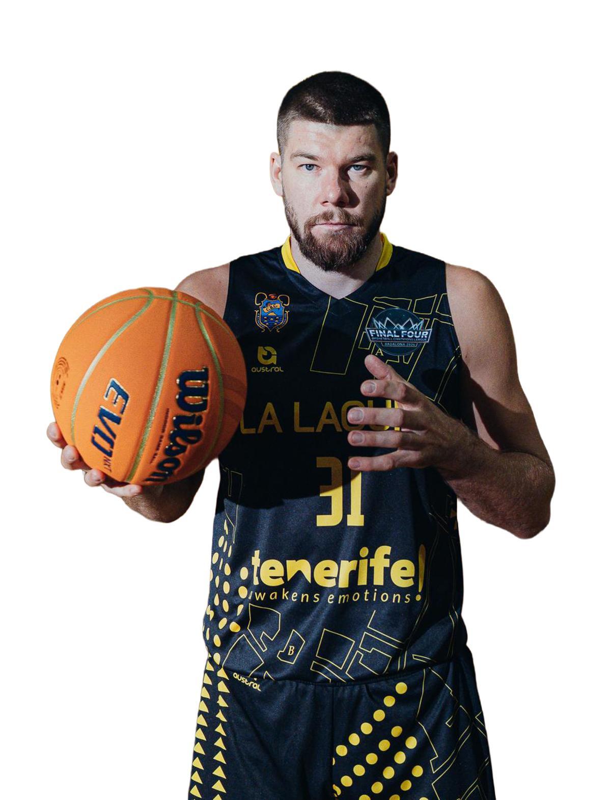 Giedraitis, en la sesión de fotos de la Final Four.
