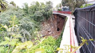 Un puente de Tenerife se viene abajo por las lluvias: no hay heridos pero sí cortes de agua y luz