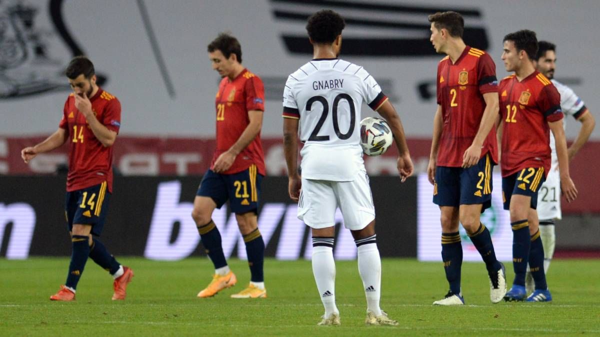 Gnabry estuvo presente en la goleada que encajó Alemania en La Cartuja