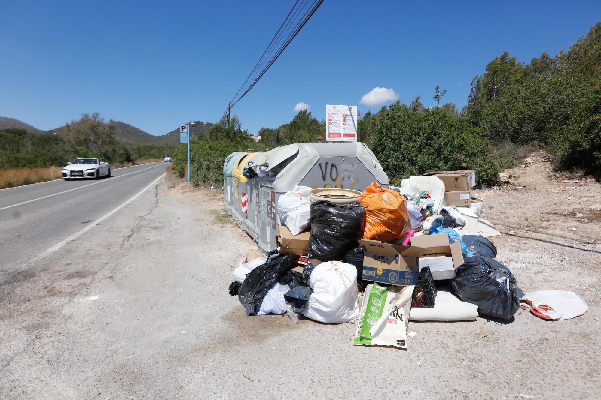 Primer día de huelga de basuras en Ibiza