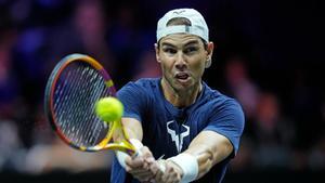 Rafa Nadal, preparándose para el Mutua Madrid Open