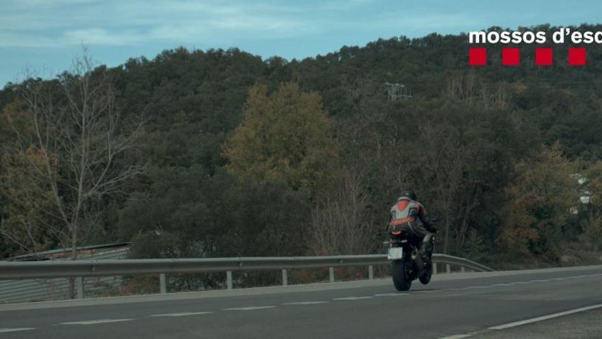 Enxampat un motorista a 188 km/h a la GI-550 a Arbúcies