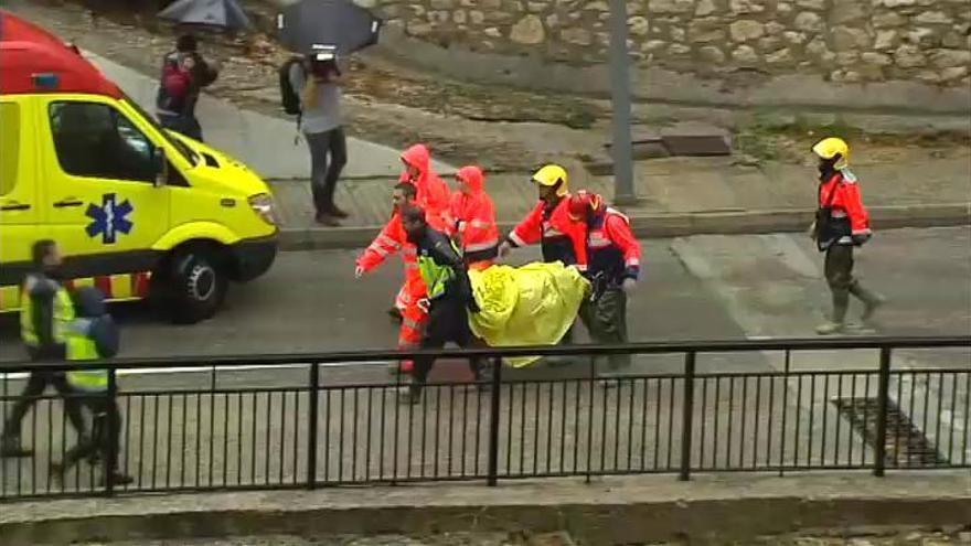 Rescatan a varias personas por las inundaciones en Valencia