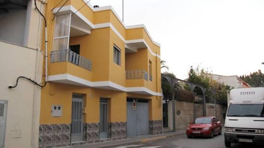 Vivienda donde se produjo el incendio en Castelló de Rugat.